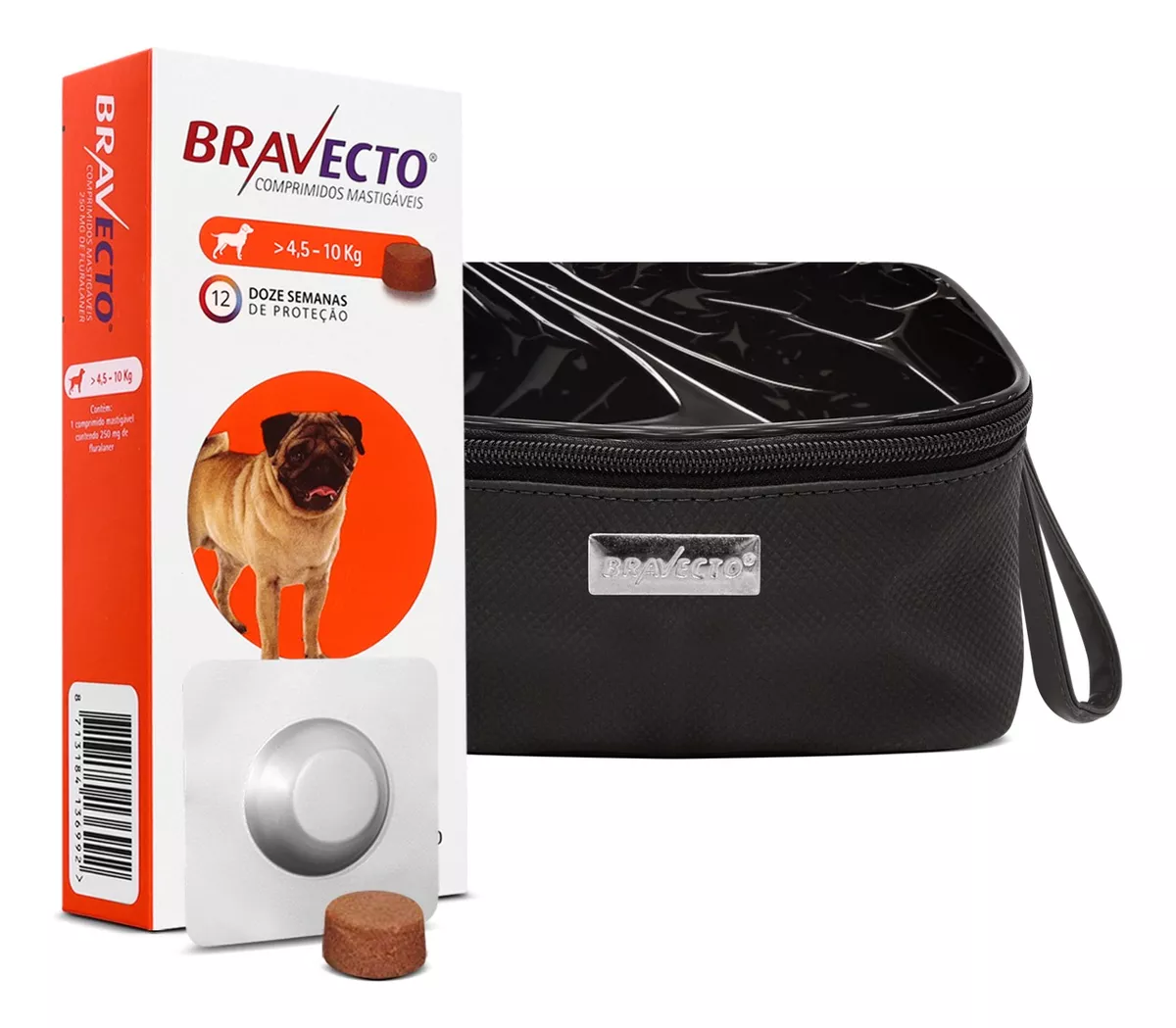 Bravecto Cães De 4,5 A 10kg + Com Brinde Bolsa Térmica